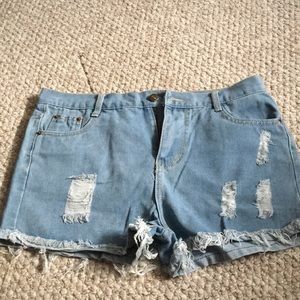 romwe jean shorts